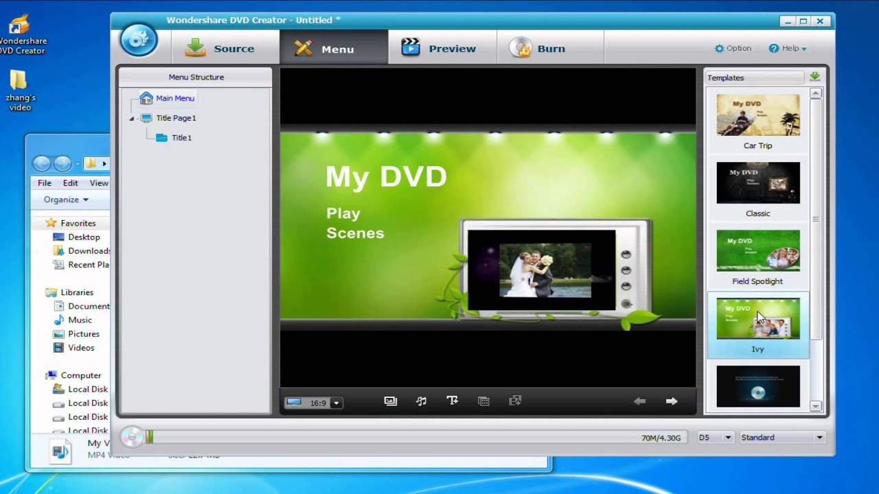 converting mp4 files to dvd format